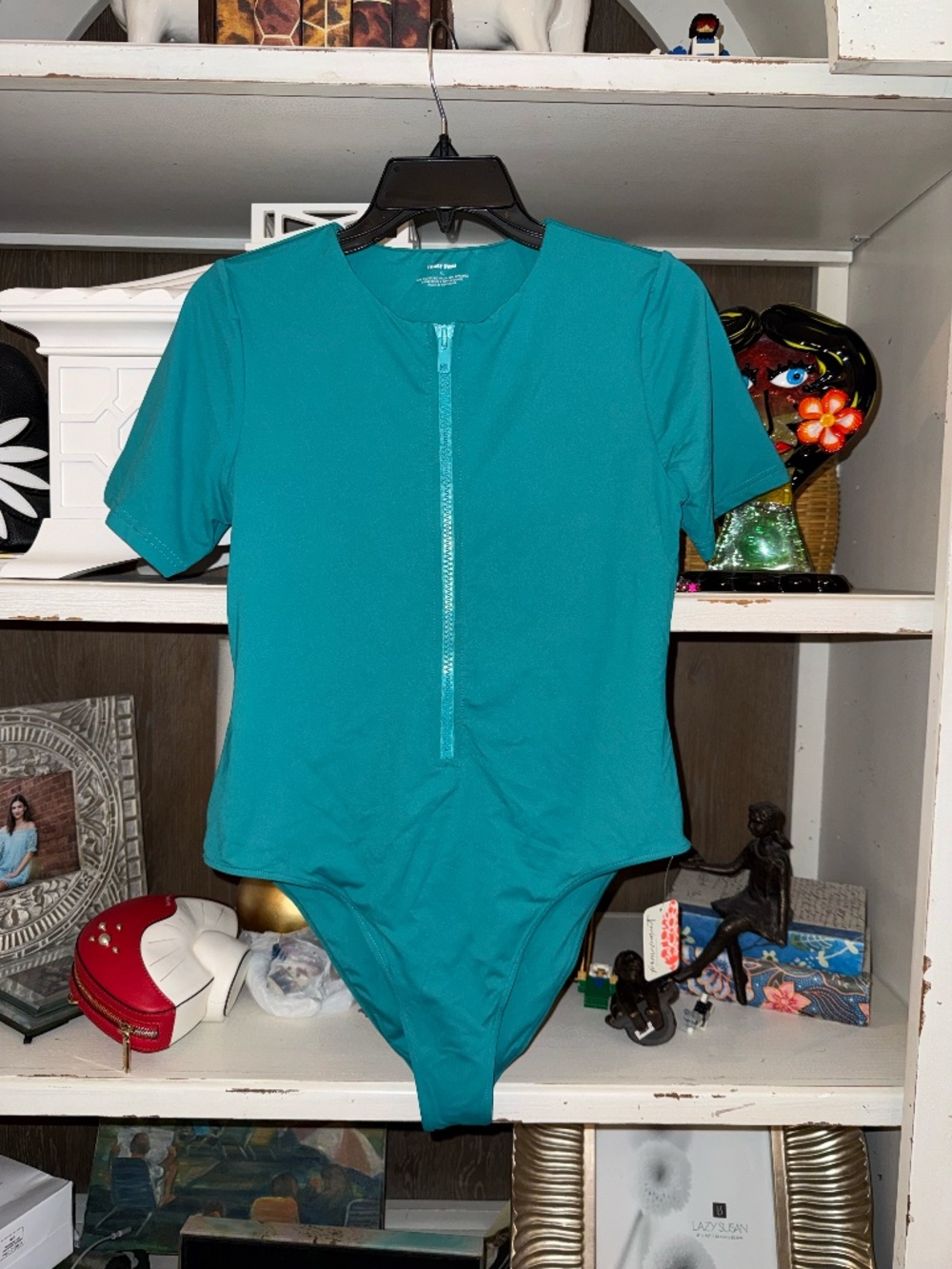 Toast Swim sz Small S signature one piece surf suit swimsuit time will teal - Picture 5 of 7
